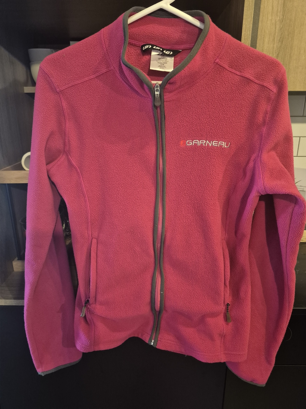 Garneau Women's Pink Fleece Jacket - Full Zip